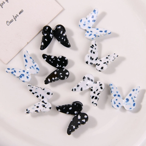 Schmetterlingsform Essigsäure Punktmuster DIY Schmuckzubehör Für Handyhülle Haarklammern Herstellung Damen Mädchen Mode Dekor