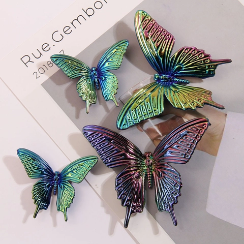 Gradient Aurora Acryl Schmetterling DIY Schmuck Zubehör Irisierend 3D Schmetterling Für Haarschmuck Wohnkultur Handwerk Material