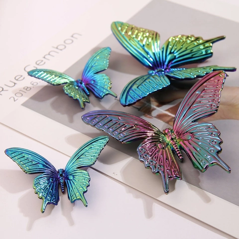 Gradient Aurora Acryl Schmetterling DIY Schmuck Zubehör Irisierend 3D Schmetterling Für Haarschmuck Wohnkultur Handwerk Material