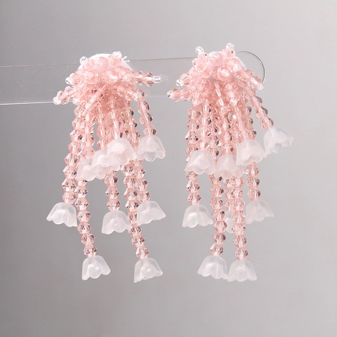 Handgemachte Perlen Maiglöckchen Quaste Blume DIY Material Für Haarklammern Ohrringe Kleidung Dekoration Zubehör