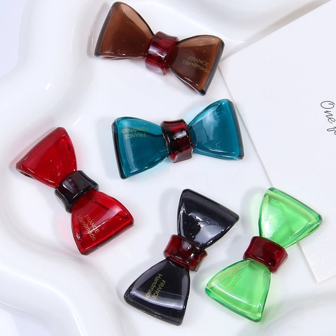 Acetate Bowknot DIY Hair Accessory Materials France Handmade Minimalist Versatile Decorative Components For Women Jewelry Making