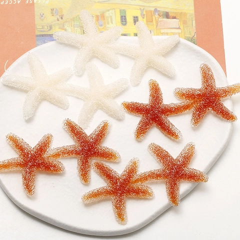 Seestern Harz Patch Mattierte Zuckertextur Handgefertigtes Schmuckzubehör Für Handyhülle Kopfschmuck Schuhschnalle Damen