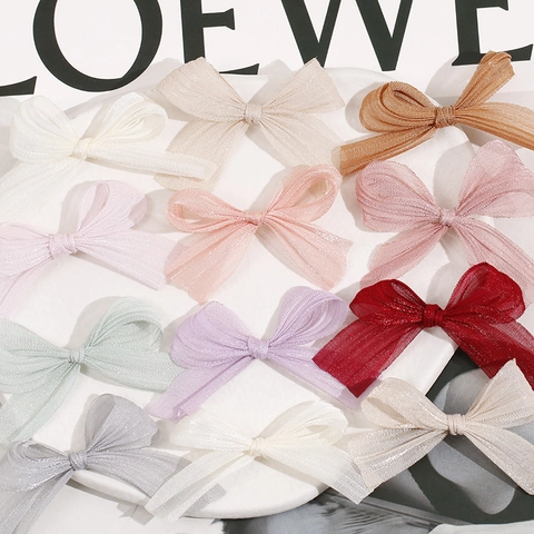 Süße Netzgewebe Schleife DIY Schmuckzubehör Feen Tüll Schmetterling Haarklammer Dekoratives Material Für Damen Mädchen Basteln