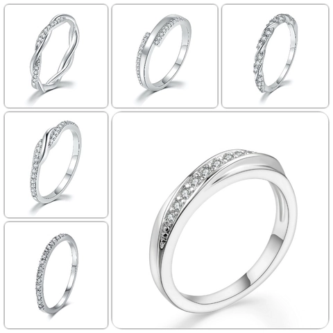 Eleganter Kupfer Zirkonia Gedrehter Kreuz Ring Für Damen Minimalistisch Mode Stapelbar Jubiläums Geschenk Gold Silber Roségold Schmuck