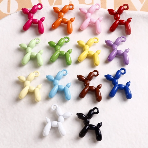 Ciondolo Cane Palloncino in Lega Laccata Ciondoli Colorati per Creazione Gioielli DIY per Collana Bracciale Portachiavi Donna Gioielli