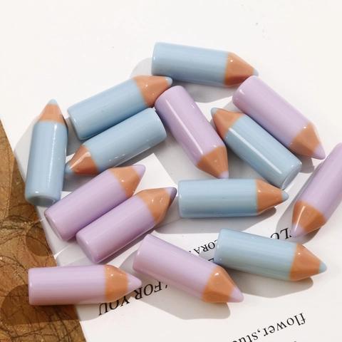 Mini Ciondoli a Forma di Matita in Resina Colorati per Bigiotteria Fai da Te Accessori per Orecchini Stile Fresco Decorazione