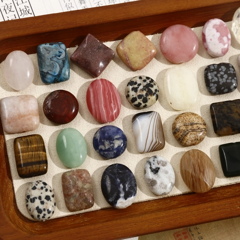 Natuursteen Kralen Voor Sieraden Maken Onregelmatige Geometrische Ronde Ovale Getextureerde Edelsteen Bedeltjes Voor DIY Oorbellen Armband Ketting Accessoire