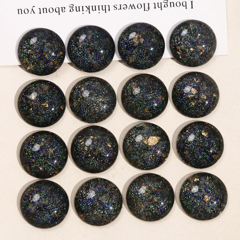 Cabujón de Resina Galaxia con Purpurina de Cielo Estrellado de Ensueño para Pendientes de Bricolaje Pinzas para el Pelo Material de Joyería