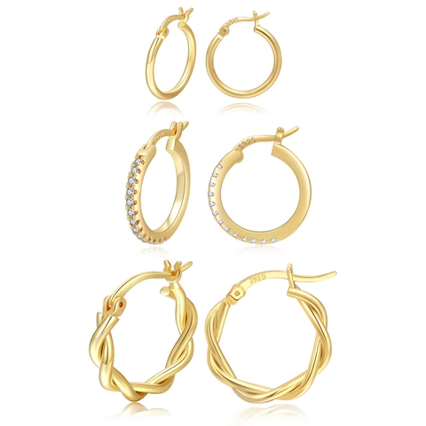 Simple Fashion Copper Hoop Earrings With Silver Earring Post For Women Minimalist Rhinestone Twist Geometric Circle Earrings Jewelry