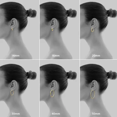 Minimalist Copper Hoop Earrings For Women High Polished Electroplated Gold Silver Plated Classic Circular Loop Earrings Fashion Jewelry
