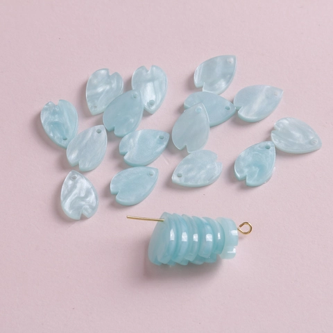 Cuentas de Pétalos de Acrílico Flor de Cerezo Colgante de Gota de Agua para Pendientes Pulseras DIY Accesorios para Cabello