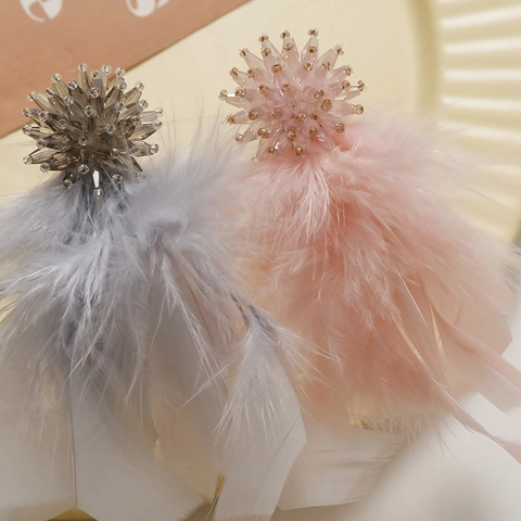 DIY Oorbellen Sieraden Maken Accessoires Zoete Bloem Veer Kwastje Glas Kralen Lange Druppel Oorbel Materialen Handgemaakt