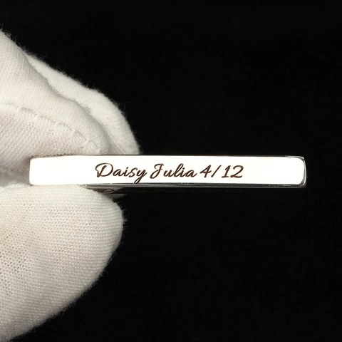Minimalistische Edelstahl Vertikale Rechteckige Bar Anhänger Halskette Personalisierte Gravierbare Geometrische Lange Streifen Halskette Für Unisex Mode Schmuck
