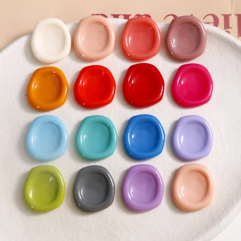 Patch Minimaliste in Resina a Forma di Ciottolo Irregolare per Creazione di Gioielli Fai-da-te Fermagli per Capelli Cover per Telefono