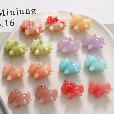 Ciondoli Animali Unicorno Maiale Cartoni Animati DIY Perline Polvere di Conchiglia per Creazione Gioielli Bracciale Collana Fai da Te