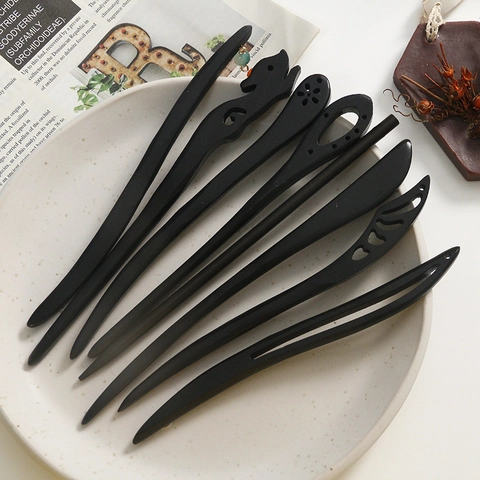 Vintage Oude Stijl Houten Haarspeld Handgemaakte Sandelhout Haarstok Voor Vrouwen Hanfu Haar Accessoire Retro Gesneden Haar Tool