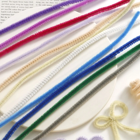 Colorful Chenille Stems For DIY Craft Making Fuzzy Pipe Cleaners For Kids Art Projects Handmade Materials 30cm Twisted Sticks