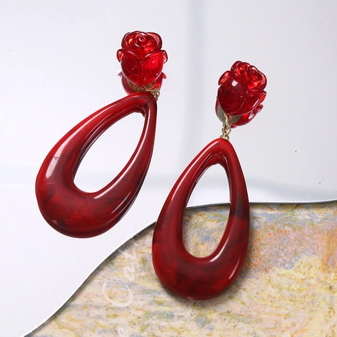 Colgantes de Resina Gota de Agua Calados Vintage Francés Patrón Mármol Tinta Accesorios Bricolaje para Pendientes Pinzas Pelo