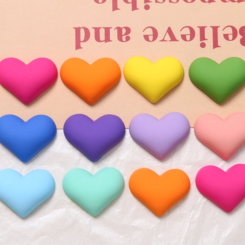 Αξεσουάρ Κοσμημάτων DIY με Λαστιχένια Βαφή Ματ σε Σχήμα Καρδιάς για Σκουλαρίκια Κλιπ Μαλλιών Διακόσμηση Θήκης Τηλεφώνου