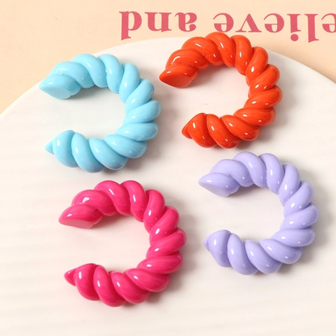 Accessori Fai-da-te in Resina a Spirale a Forma di C per Creazione di Gioielli Per Orecchini Fermagli Capelli Custodie Telefono Materiale