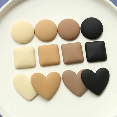 DIY Toppe Opache in Acrilico Geometriche Cuore Quadrato Tondo per Orecchini Fermagli Capelli Decorazione Custodia Telefono