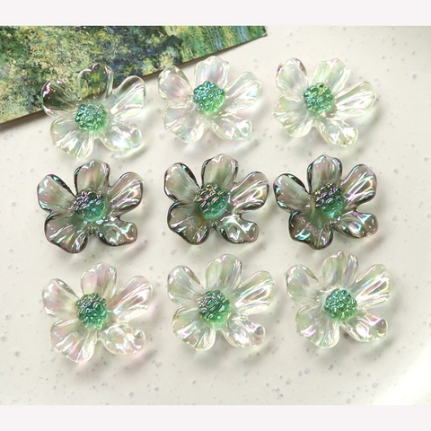 Petali di Margherita in Resina Cangiante Accessori per Gioielli DIY Colore AB Brillante per Orecchini Forcina Custodia Telefono
