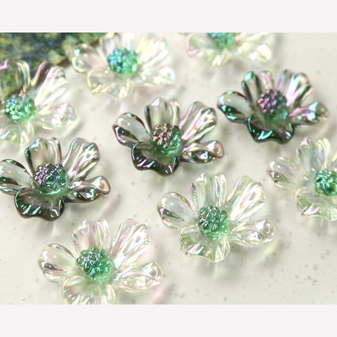 Petali di Margherita in Resina Cangiante Accessori per Gioielli DIY Colore AB Brillante per Orecchini Forcina Custodia Telefono