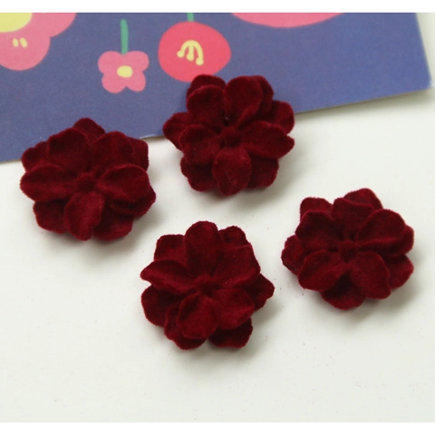 Ciondoli Fiore Pliche in Acrilico Floccato Vintage per Gioielli Fai da Te Orecchini Fermagli per Capelli Accessori