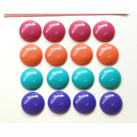 Resin Semi-Spherical Flatback Cabochons Klein Blue Solid Color Beads For Jewelry Making Phone Case Deco Handcrafted Parts