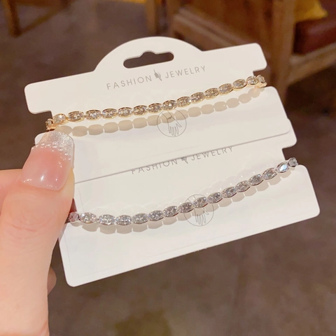 Women Elegant Oval Zirconia Tennis Bracelet 14K Gold Plated Copper Adjustable Chain Fashion Jewelry Gift