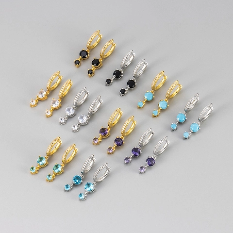 Fashion Gold Plated Copper Colored Rhinestone Tassel Hoop Earrings For Women Luxury Geometric Circle Dangle Drop Earrings