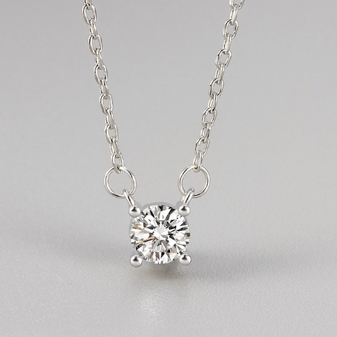Collier Pendentif En Cuivre Et Strass Minimaliste Pour Femme Élégant Chaîne De Clavicule En Pierre Gemme Ronde Électroplaquée Bijoux