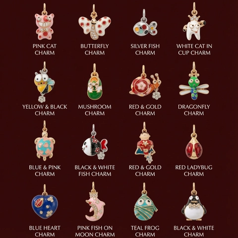 Fashion Copper Enamel Cartoon Animal Pendant Necklace For Women Colorful Drip Oil Clownfish Heart Charm Necklace Jewelry Gift