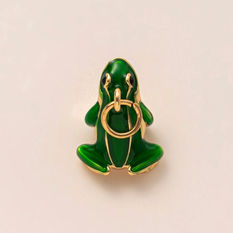 Vintage Copper 14K Gold Plated Enamel Animal Pendant Necklace For Women Cat Duck Owl Heart Paperclip Chain Fashion Jewelry