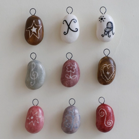 Hand Painted Ceramic Pendant Stainless Steel Necklace For Women Creative Dopamine Snail Duck Heart Charm Jewelry Accessory