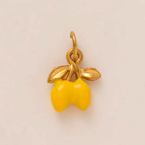 DIY Fruit Series Shoe Charms Pendants Stainless Steel Vacuum Gold Plated Enamel Rhinestone Beetles Mushroom Moon Jewelry Making Finding For Women Kids