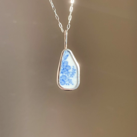 Geometrische Roestvrij Stalen Bloem Konijn Hanger Halsketting 18K Verguld Vintage Handgemaakte Stijl Sieraden Voor Vrouwen