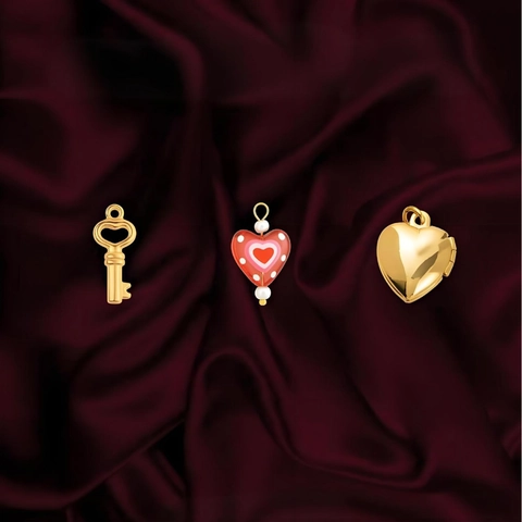 Vintage Stainless Steel 18K Gold Plated Pendant Necklace For Women DIY Charms Strawberry Cowboy Hat Balloon Dog Jewelry