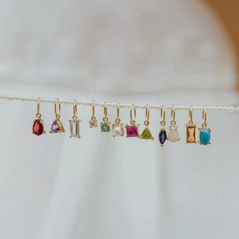 Edelstahl 12 Geburtssteine Anhänger Halskette Für Damen DIY 18K Vergoldet Büroklammer Kette Geburtstag Schmuck Geschenk