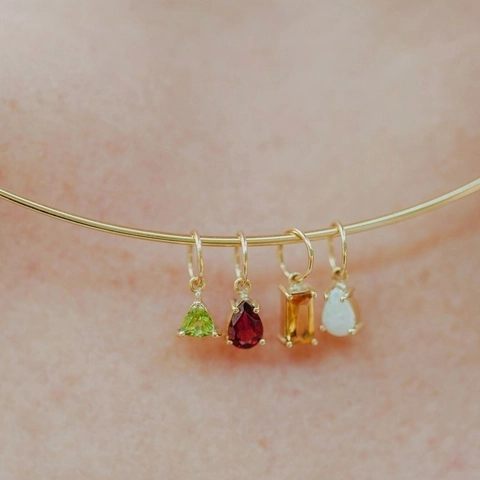 Edelstahl 12 Geburtssteine Anhänger Halskette Für Damen DIY 18K Vergoldet Büroklammer Kette Geburtstag Schmuck Geschenk