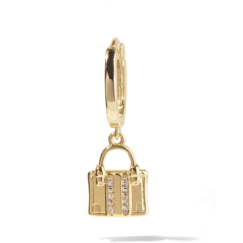 18K Gold Plated Stainless Steel Pendants For DIY Jewelry Making Tennis Racket Shell Slot Machine Bow Pendants No Chain