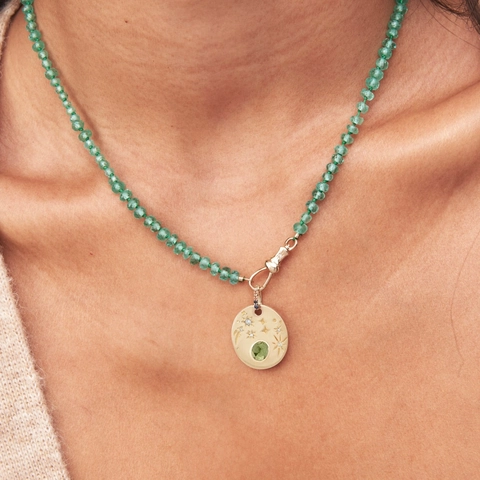 Collana con Pendente a Forma di Cuore Fungo Gatto Stella Foglia di Acero in Rame Placcato Oro 18K con Zircone Gioielli Vintage