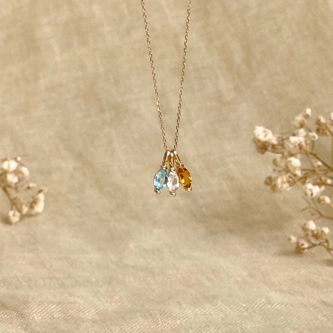 Roestvrij Staal Marquise Geboortesteen Hanger 18K Goud Verguld Zirkoon Alleen Hanger Zonder Ketting Vrouwen Sieraden