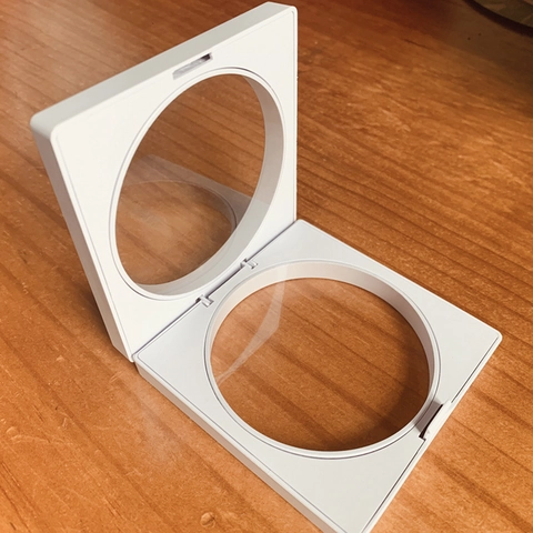 Square PE Film Floating Display Box For Jewelry Coins Anti-Oxidation 3D Suspended Presentation Case Portable Plastic Case