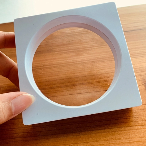 Square PE Film Floating Display Box For Jewelry Coins Anti-Oxidation 3D Suspended Presentation Case Portable Plastic Case