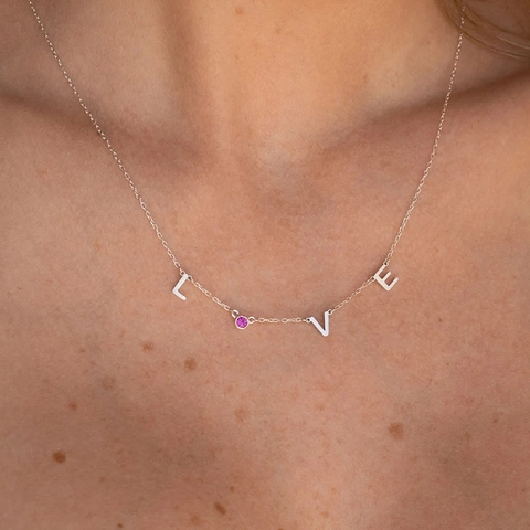 Collier En Nom De Lettre En Acier Inoxydable Minimaliste Avec Pendentif Initial En Strass Bijoux De Mode Pour Femmes
