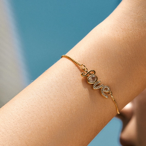 Adjustable 18K Gold Plated Copper Bracelet For Women Cubic Zirconia Heart Cross Infinity Charm Bracelet Jewelry Gift