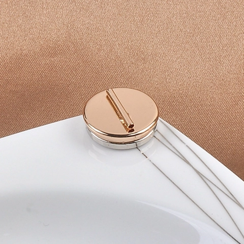 Magnetic Brooch Converter No Hole Clothes Pin Guard Alloy Round Metal Badge Holder Pins for Wedding Party Unisex Accessories