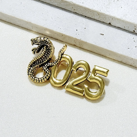 Vintage 2025 Jahr Der Schlange Legierung Strass Brosche Kreative Schlangenform Jahr Der Schlange Gedenkschmuck Geschenk