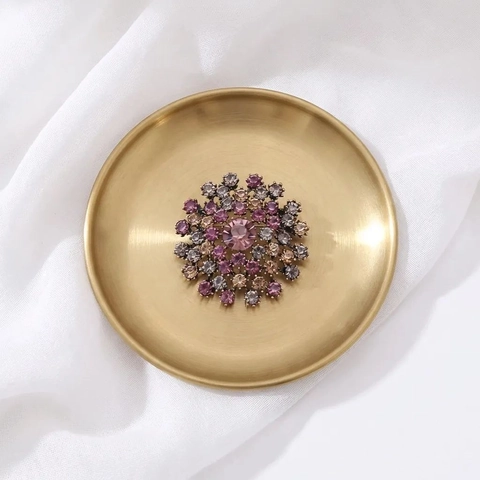 Spilla Dente di Leone in Strass Vintage per Donna Spilla Fiore di Cristallo di Lusso Accessori per Cappotto Moda Gioielli